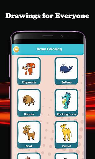 Animal Sketch and Color App screenshot 2