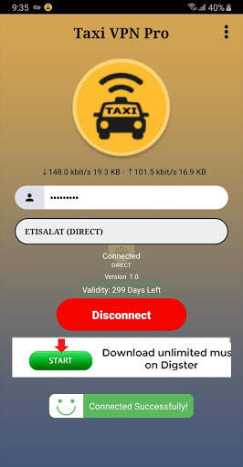 Taxi VPN Pro screenshot 2