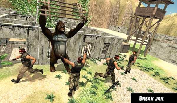 Wild Gorilla Jail Escape – Angry Ape Survival screenshot 7