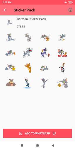 Cartoon Stickers for Whatsapp - WAStickerApps screenshot 4