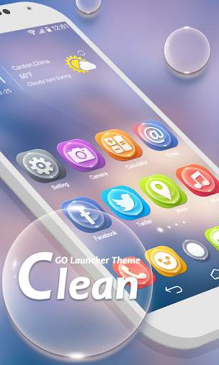 Clean GO Launcher Theme screenshot 1