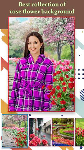 Rose Flower Background Photo Maker screenshot 3
