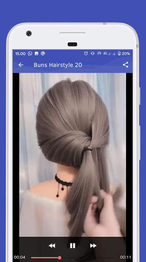 Buns Hairstyle - Video Step By Step Offline screenshot 7