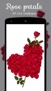 Rose petals 3D Live Wallpaper screenshot 4