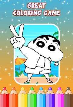 Shinchan Coloring Game screenshot 1