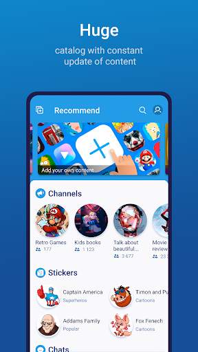 TgSurf - channels, stickers and chats for Telegram स्क्रीनशॉट 1