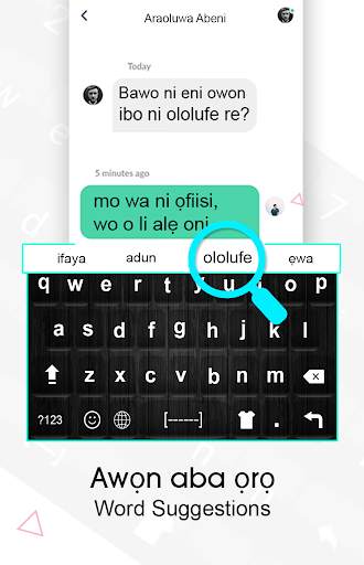 Yoruba Keyboard: Yoruba Language Typing स्क्रीनशॉट 3