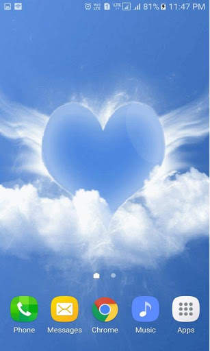 Flying Heart Live Wallpaper screenshot 2