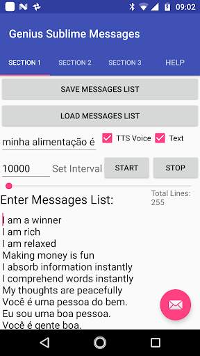 Genius Sublime Messages Lite screenshot 2