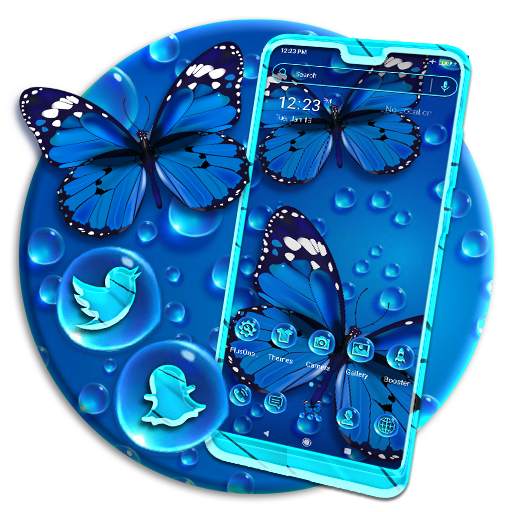 Blue Butterfly Launcher Theme 1.1