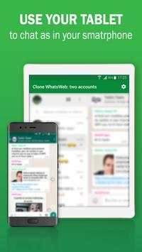 Clone WhatsWeb: two accounts screenshot 2