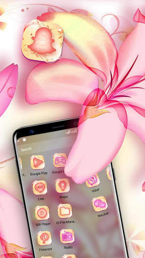 Lily Pink Launcher Theme screenshot 4