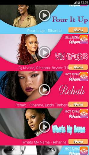 Rihanna Hot Ringtones screenshot 2