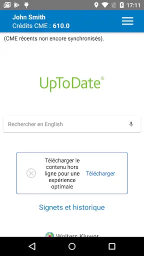 UpToDate screenshot 2