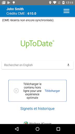 UpToDate screenshot 2