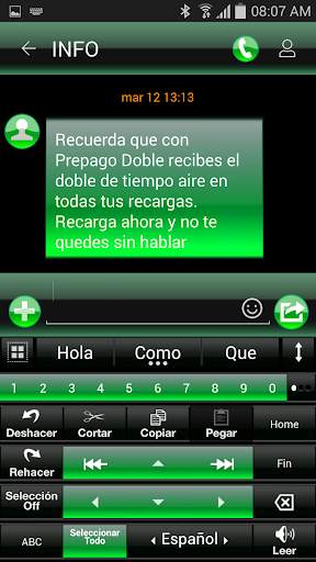 THEME FOR AI TYPE BLACK GREEN screenshot 3