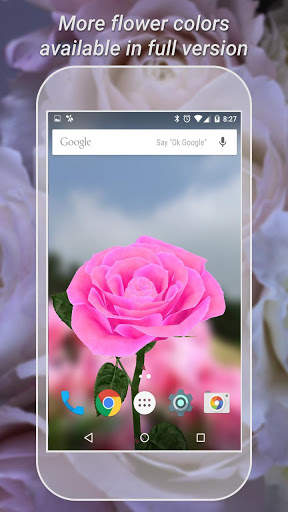 3D Rose Live Wallpaper Lite 2 تصوير الشاشة