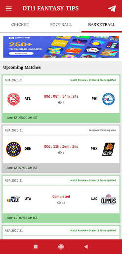 DT11 Prediction - Dream Playing11 Team and Tips screenshot 5