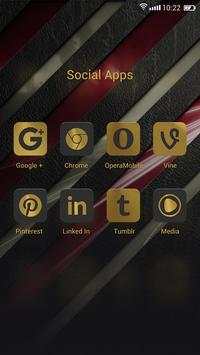 Golden  GO Launcher Theme screenshot 4