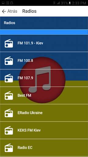 Ukrainian Music: Ukrainian Radio Online, Free screenshot 2