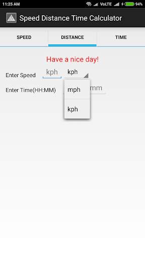 Speed Distance Time Calculator скриншот 6