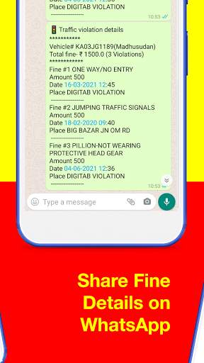 🚦Bangalore Traffic Fine/Challan Checker screenshot 3