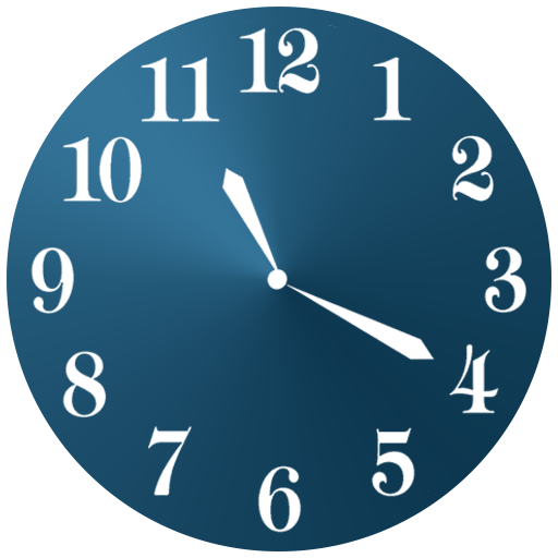 Educational analog clock icon