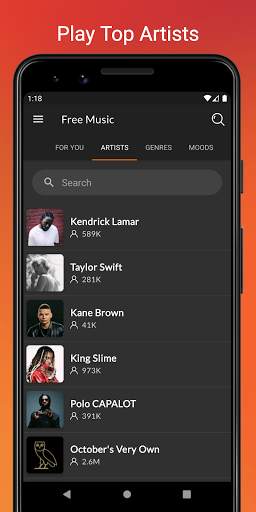 Music Spot - Free Music Streaming- Offline Library скриншот 4