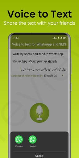 Voice to Text for WhatsApp and SMS screenshot 5