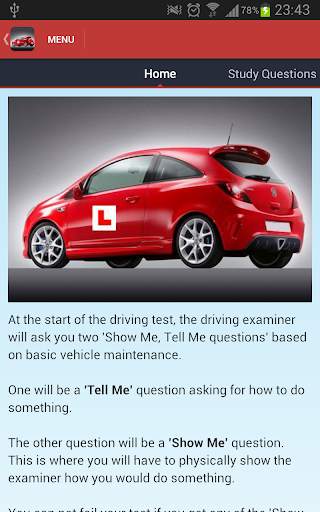 Show Me Tell Me Driving Free screenshot 2