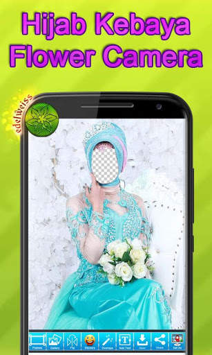 Hijab Kebaya Flower Camera screenshot 2