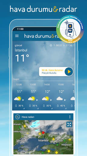 Hava durumu & Radar - Türkiye screenshot 1