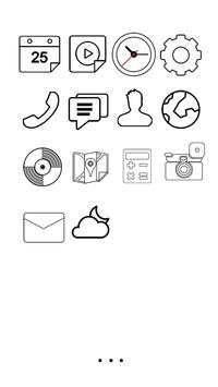 Simple outline launcher theme screenshot 3