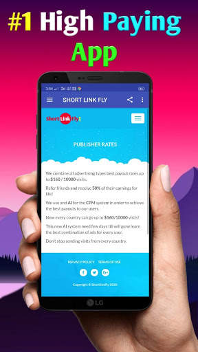 Short Link Fly- (Earn Money Online) स्क्रीनशॉट 4