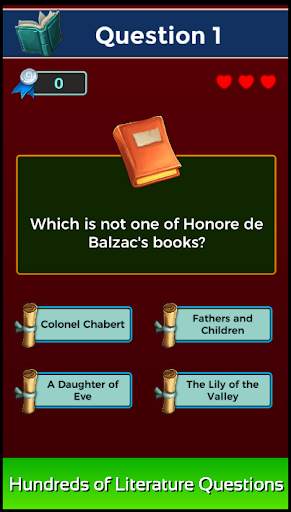 Literature Quiz Game screenshot 1