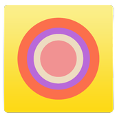Flat color wallpaper icon