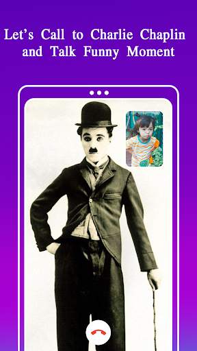 Charles Chaplin Funny Call & Fake call Video Prank screenshot 5