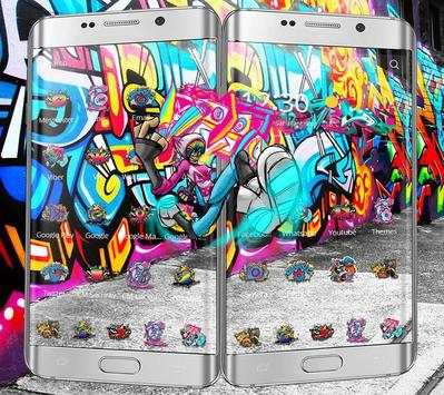 Street Graffiti Theme wall art screenshot 7