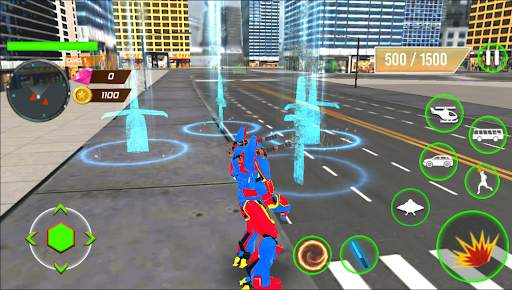 Spider Bus Robot Car Transform Spaceship War Game screenshot 4