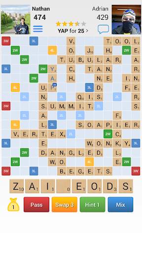 Word Nation - Multi-player Crosswords Friends Game screenshot 1