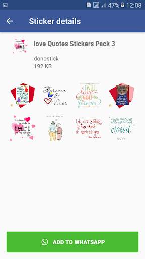 Love Quotes Stickers for WhatsApp screenshot 8