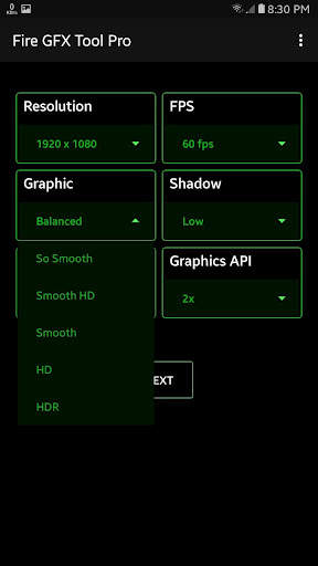 Fire GFX Tool :  For 1Gb Ram screenshot 1