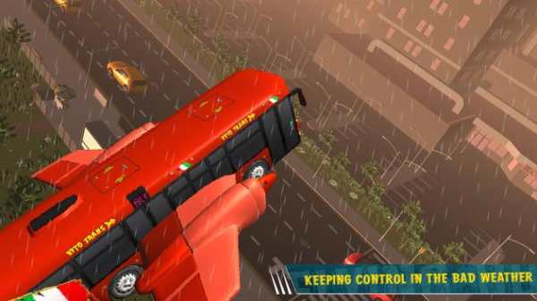 Futuristic Flying Bus Driving Simulator 2020 screenshot 3