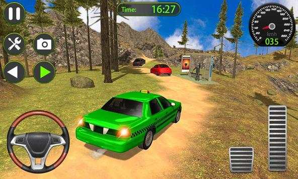 Taxi Driver 3D - Hill Station Game screenshot 3