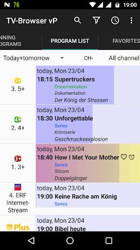 TV-Browser vP - TV program/radio program screenshot 5