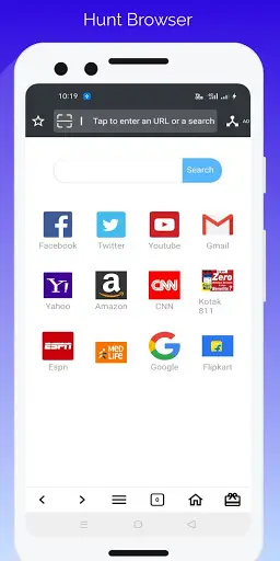 Hunt Browser - Super Quick Browser screenshot 1