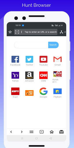 Hunt Browser - Super Quick Browser screenshot 1