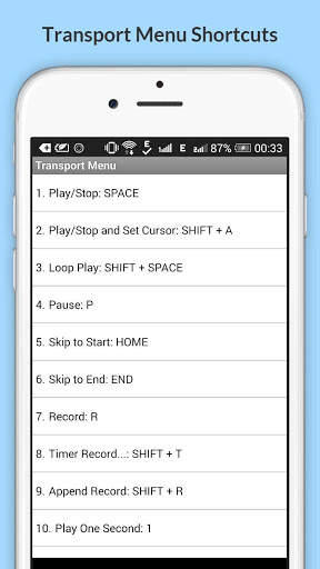 Gratis Audacity Scorciatoie screenshot 13