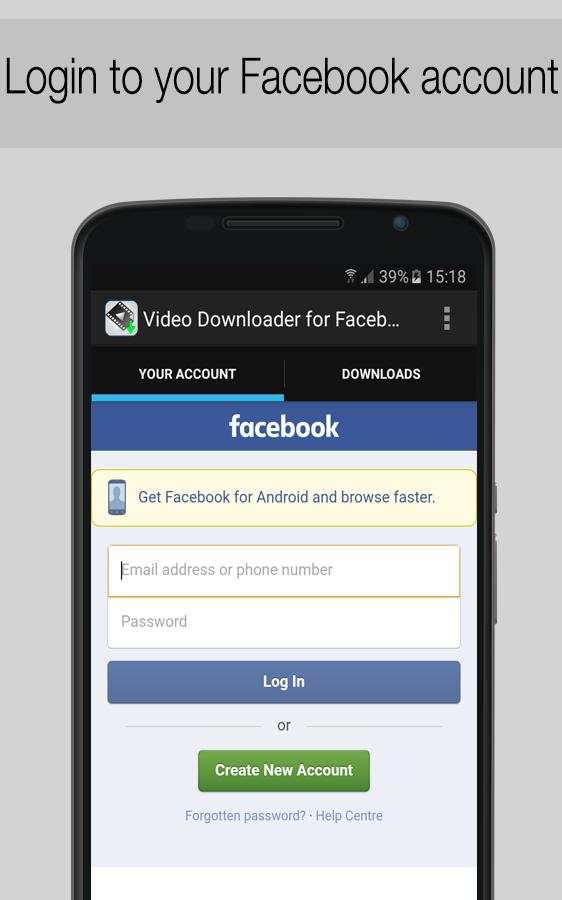 Video Downloader For Facebook screenshot 1