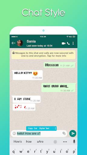 Chat Style For Whatsapp : Stylish Font 2020 screenshot 4
